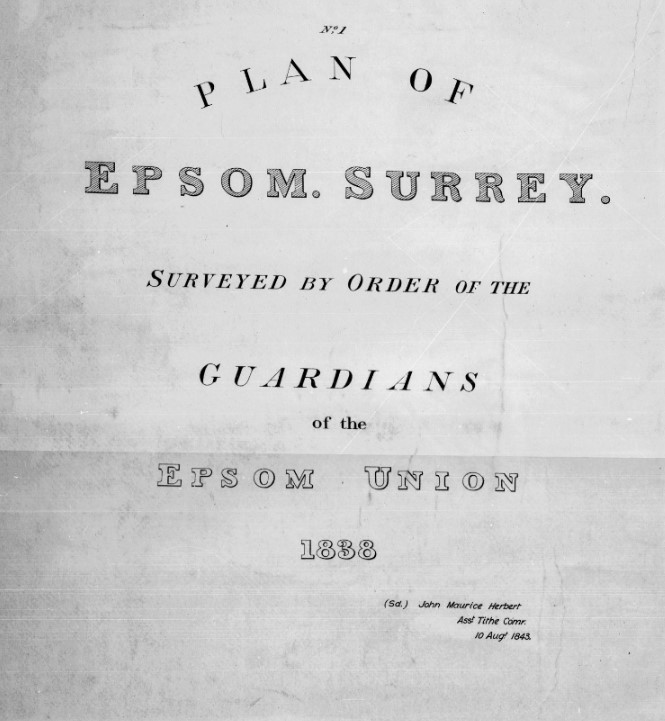 Tithe map Epsom Title
