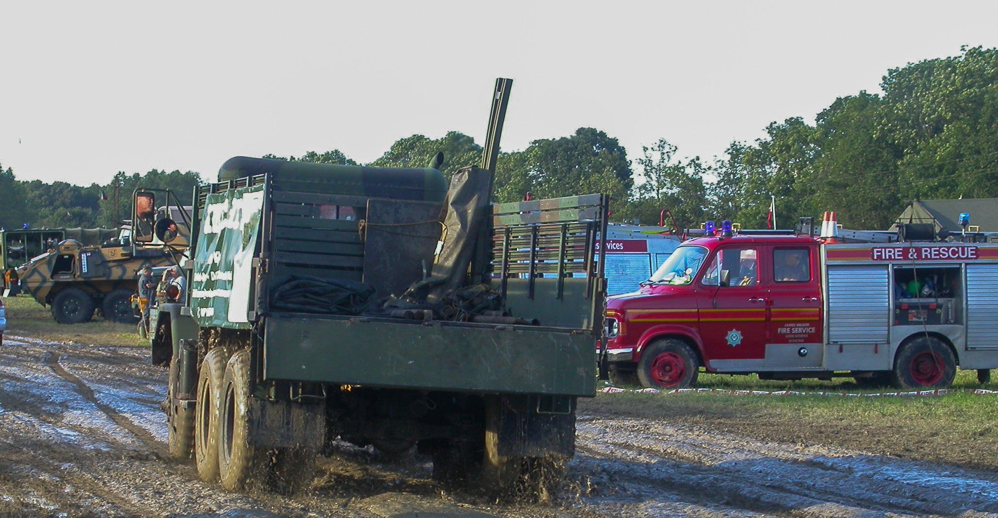 Top field muddy road